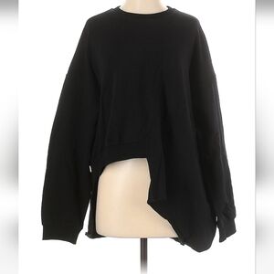 Concept assymetrical black sweatshirt nwt